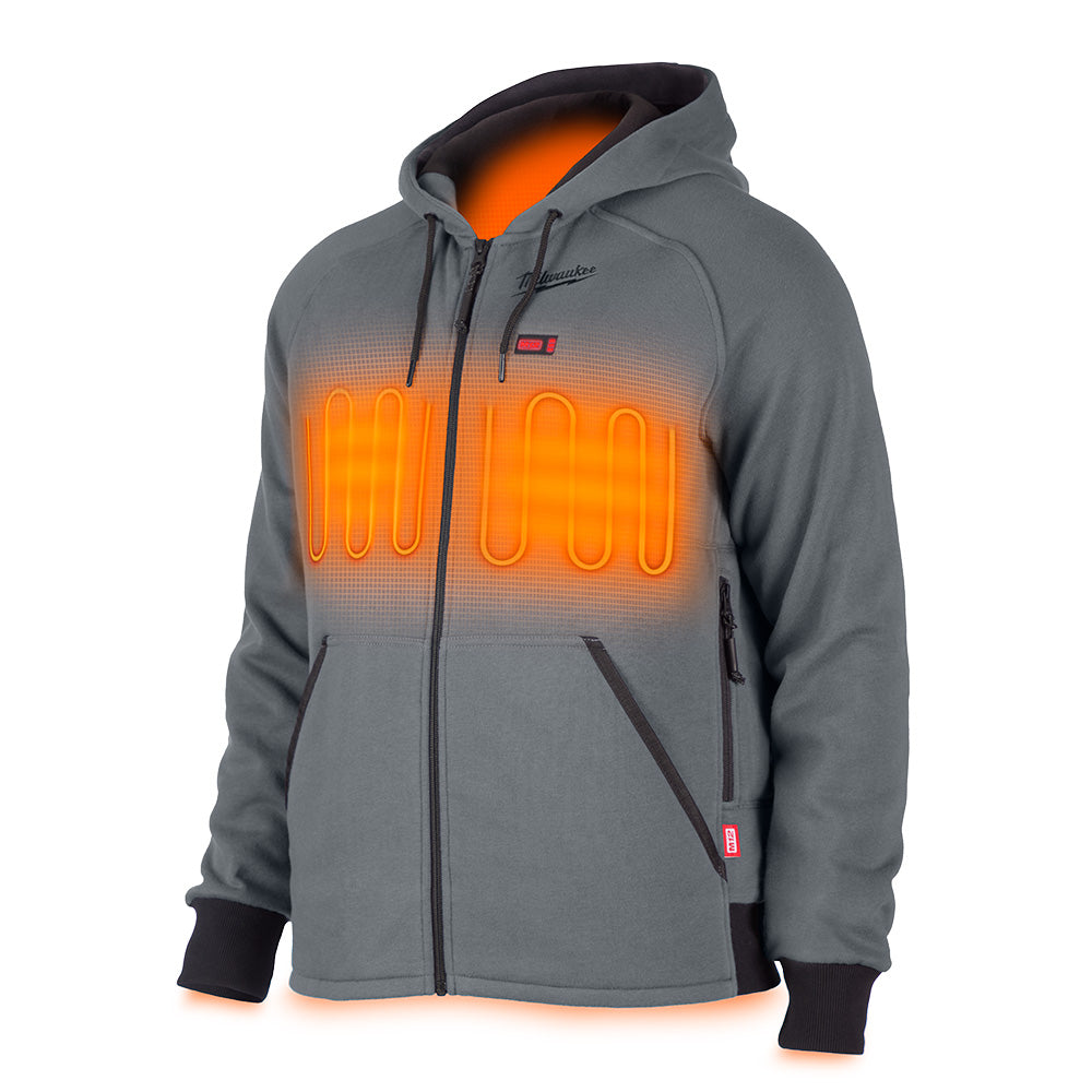 Milwaukee 306G-21M M12 Heated Gray Hoodie Kit - Medium
