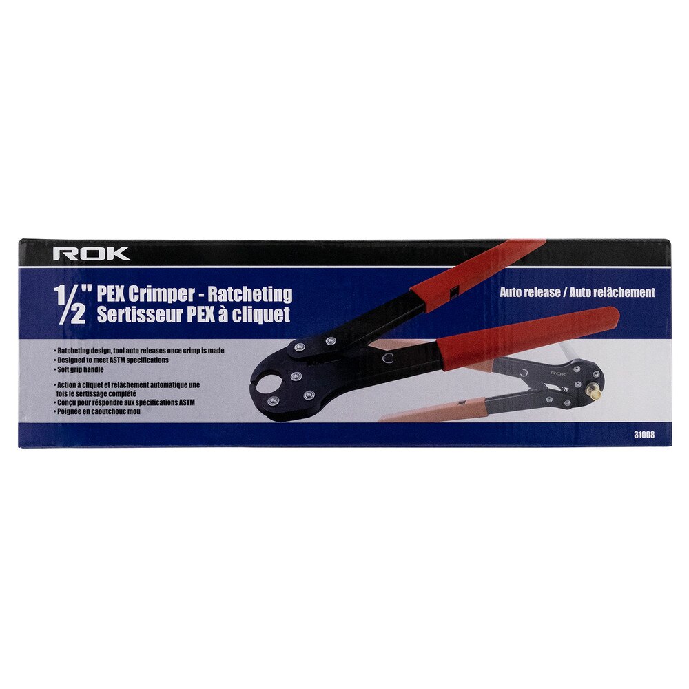 1/2" Ratcheting PEX Crimper | Copper Ring Crimp Tool