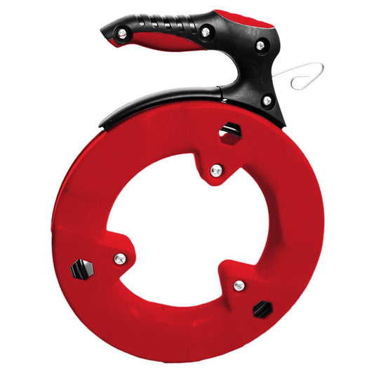 50 ft Steel Fish Tape | Electrical Wire Puller for Pulling Cable Through Conduit & Walls
