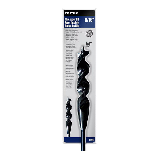 9/16" x 54" Flexible Auger Bit