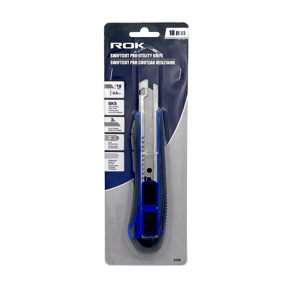 18mm Fixed & Auto Retractable Utility Knife