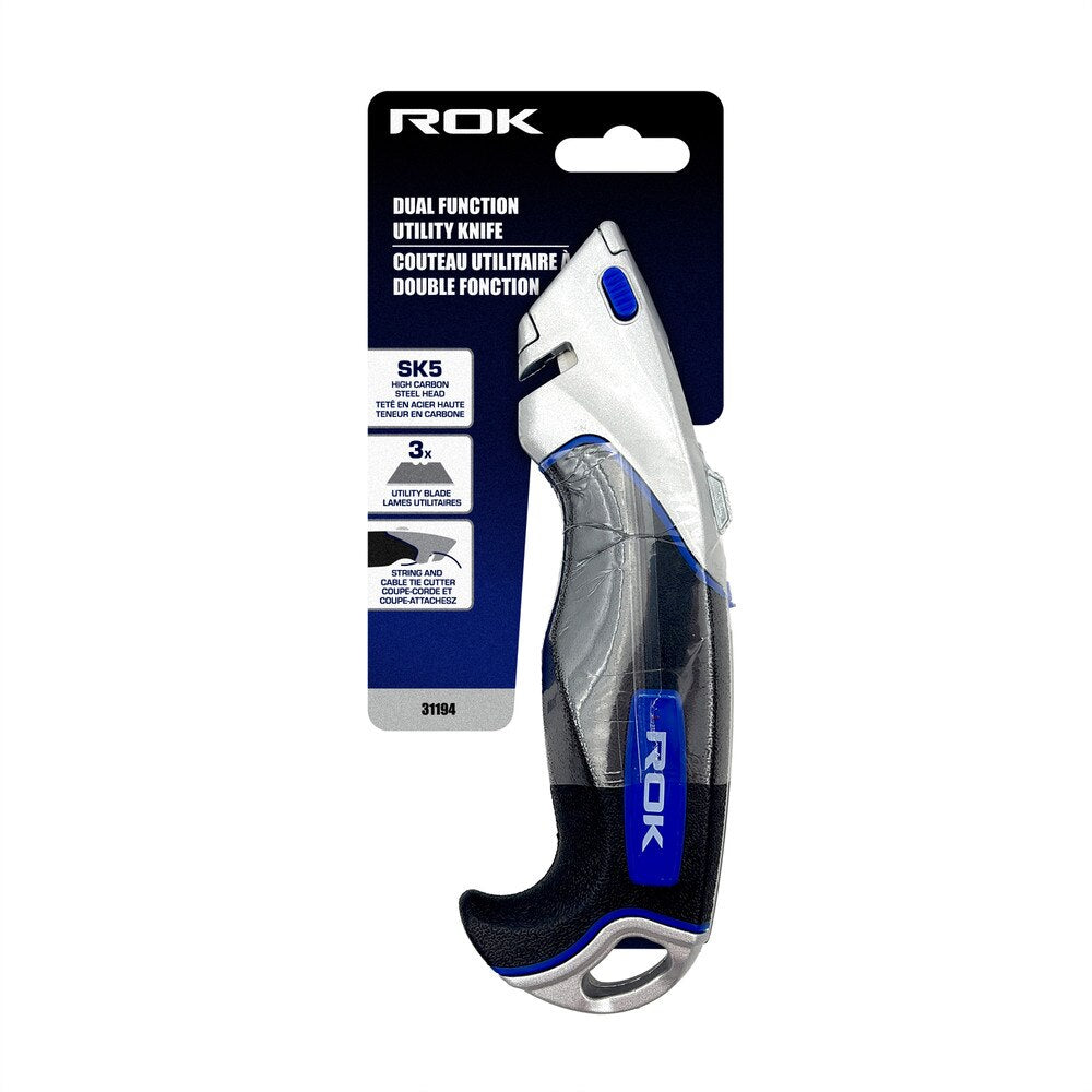 Dual Function Utility Knife for Versatile Cutting