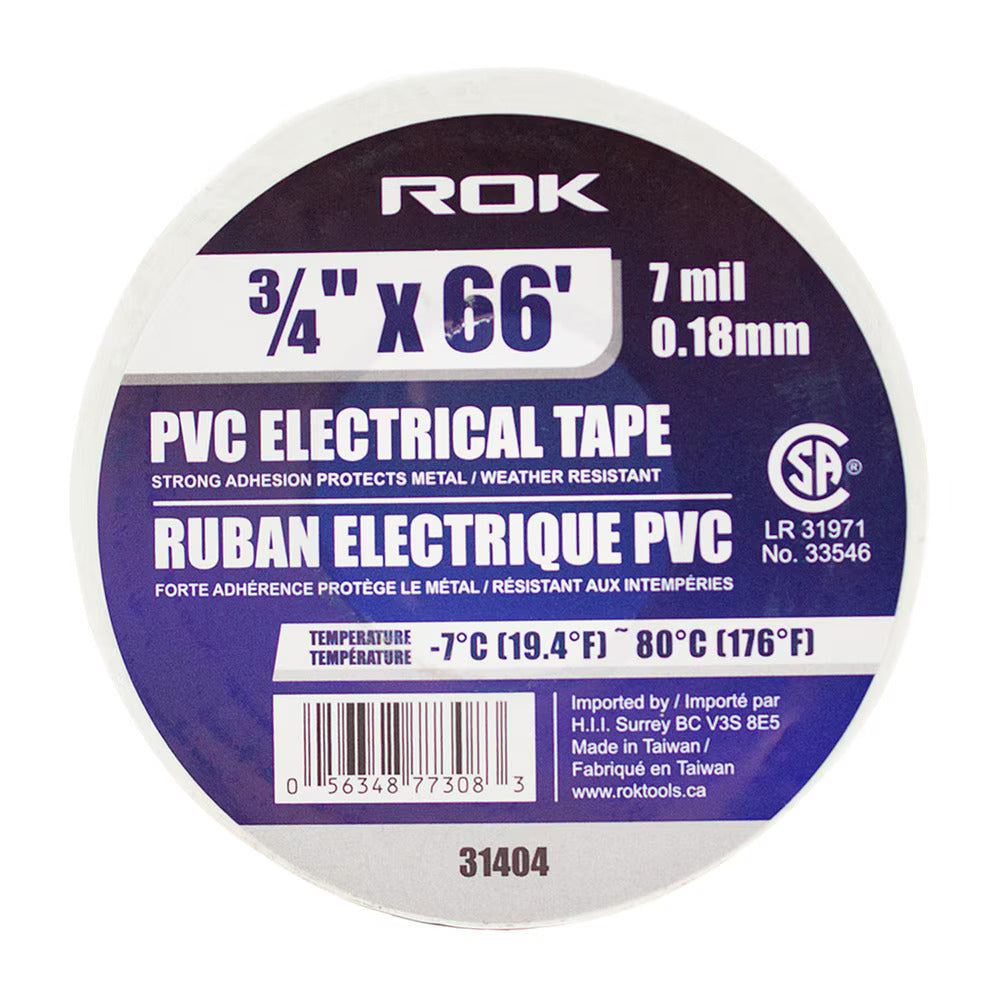 3/4-Inch White PVC Electrical Tape | Insulating Tape