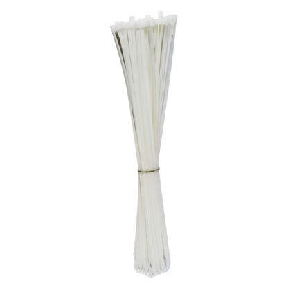 100 Pcs 4-Inch Clear Nylon Cable Ties | Self-Locking Zip Ties for Wire & Cable Management