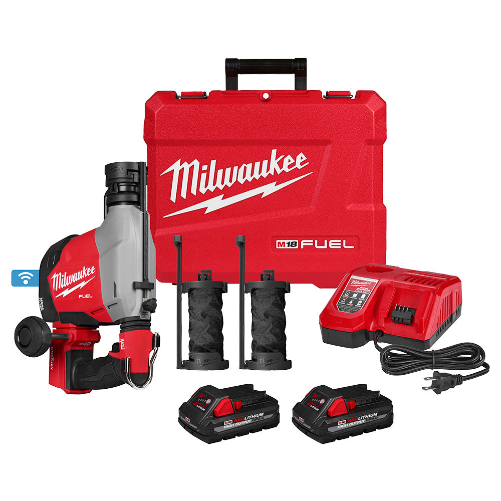 Milwaukee 3311-22 M18 FUEL Cordless Brushless Overhead 5/8in SDS Plus Rotary Hammer with Integrated Dust Extraction Kit