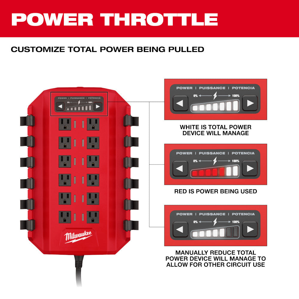 Milwaukee 3333-20A Power Distribution Manager - 20 Amp Circuit