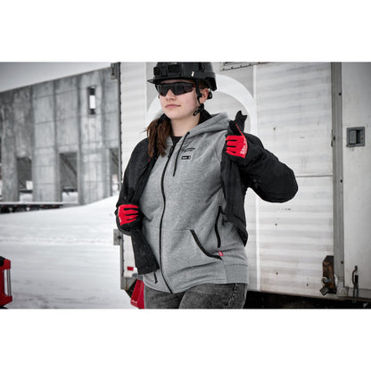 Milwaukee 336G-21M M12 Women's Heated Gray Hoodie Kit - Medium