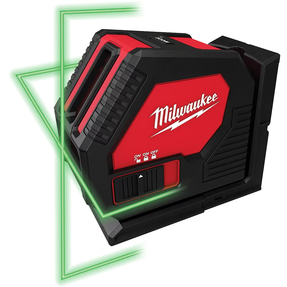 Milwaukee 3421 100 ft. Green Cross Line Laser