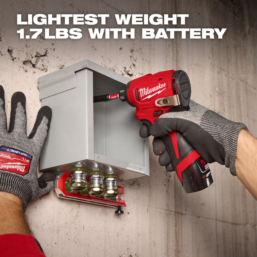 Milwaukee 3450-20 Tool 12V M12 Lithium-Ion Brushless Cordless 1/4" Hex Impact Driver (Tool-Only)