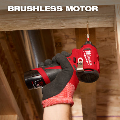 Milwaukee 3450-20 Tool 12V M12 Lithium-Ion Brushless Cordless 1/4" Hex Impact Driver (Tool-Only)