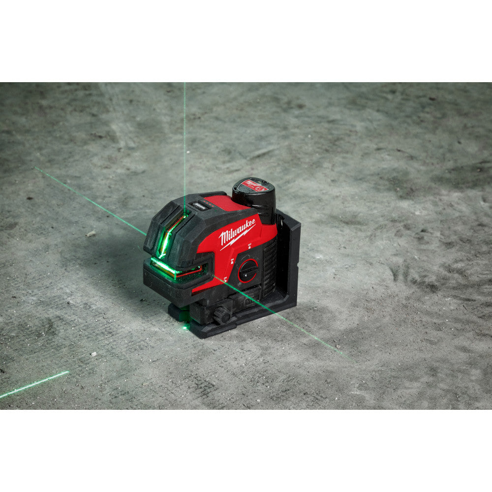 Milwaukee 3624-20 M12 Green Cross Line and 4-Points Laser (Tool Only)