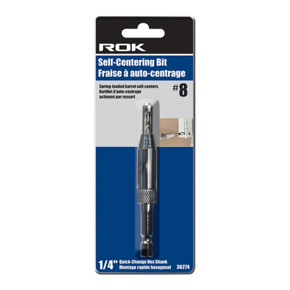 #8 Self-Centering Drill Bit for Accurate Pilot Hole Drilling