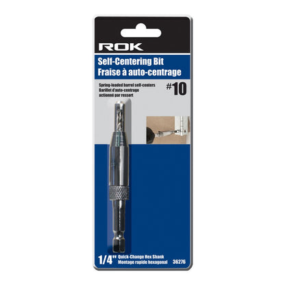 #10 Self-Centering Drill Bit for Accurate Screw Hole Drilling