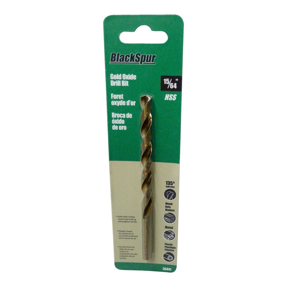 15/64" HSS Gold Oxide Drill Bit for Precision Drilling