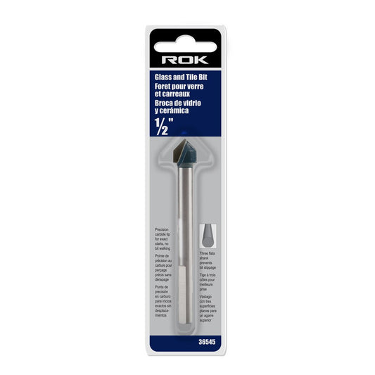 1/2" Glass and Tile Drill Bit for Precision Drilling