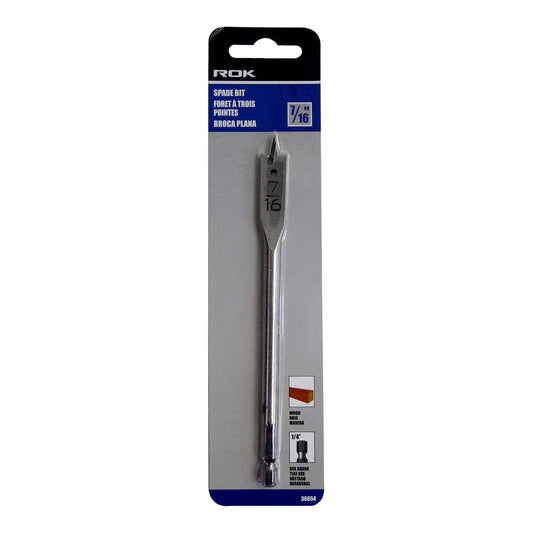 7/16" Spade Bit for Wood Drilling Applications