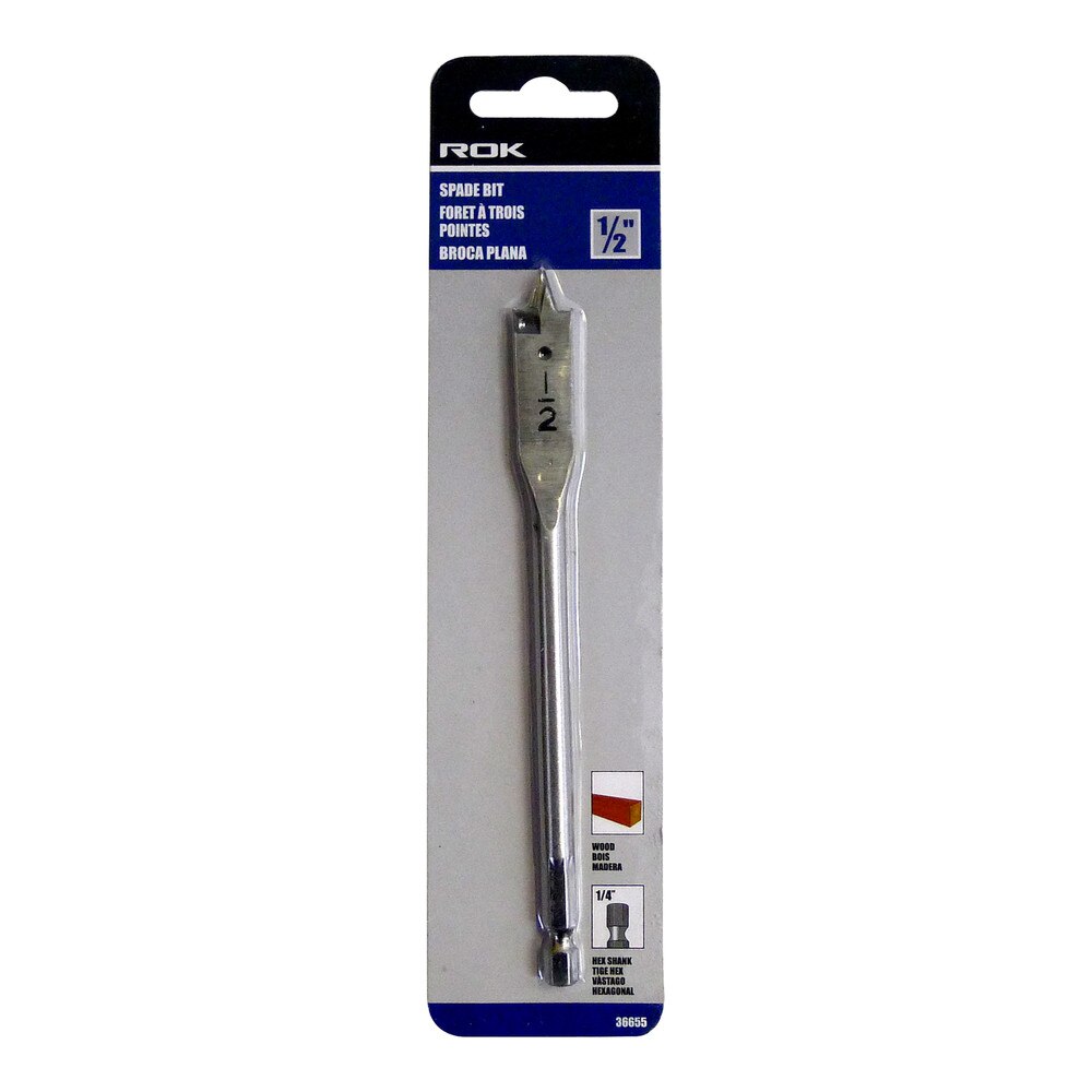 1/2" Spade Bit for Wood Drilling Applications