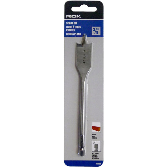 3/4" Spade Bit for Wood Drilling Applications