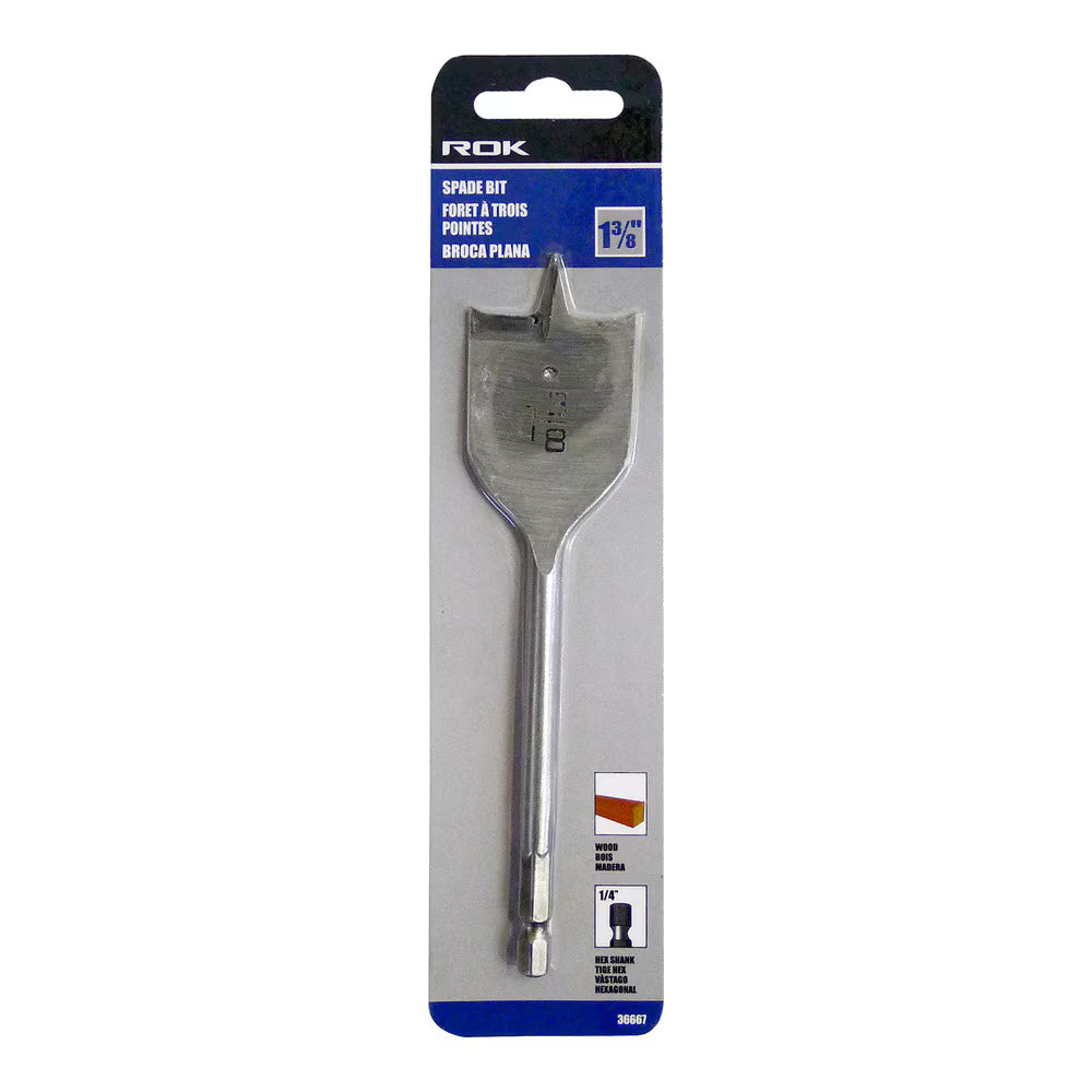 1-3/8" Spade Bit for Wood Drilling Applications