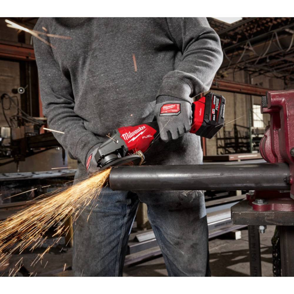 Milwaukee 3672-20 M18 FUEL Cordless Brushless 4-1/2in / 6in VS Braking Angle Grinder with Paddle Switch and ONE-Key (Tool Only)
