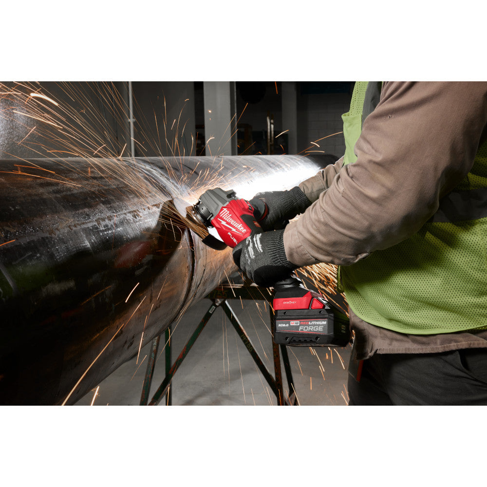 Milwaukee 3676-20 M18 FUEL Cordless Brushless 4-1/2in / 6in Braking Angle Grinder with Dual Trigger Paddle Switch (Tool Only)