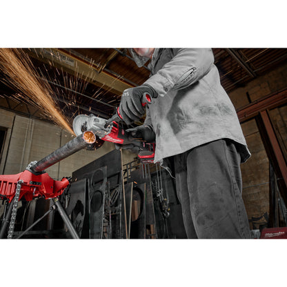 Milwaukee 3676-20 M18 FUEL Cordless Brushless 4-1/2in / 6in Braking Angle Grinder with Dual Trigger Paddle Switch (Tool Only)