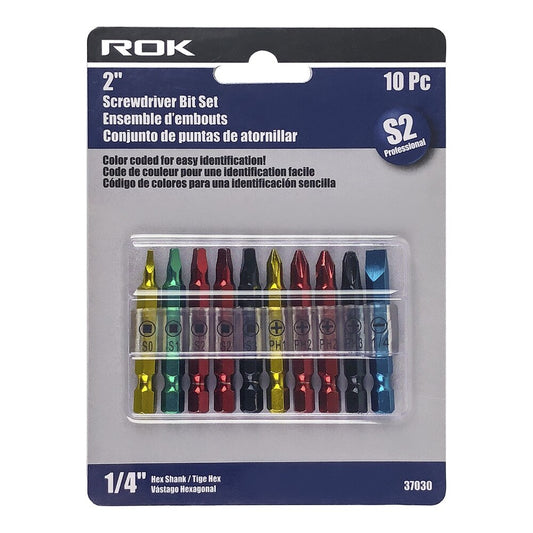 10 Pcs 2" Screwdriver Bit Set | Driver Bits