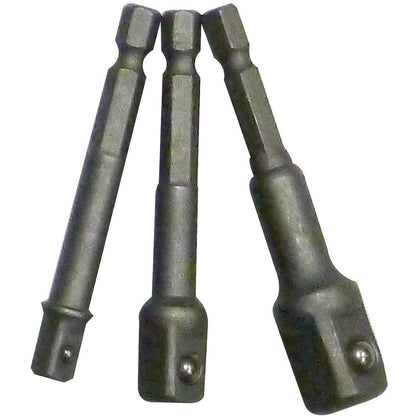 3-Piece Socket Driver Set for Power Drills and Impact Drivers