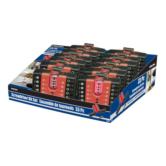 33-Piece Screwdriver Bit Set with Storage Holder