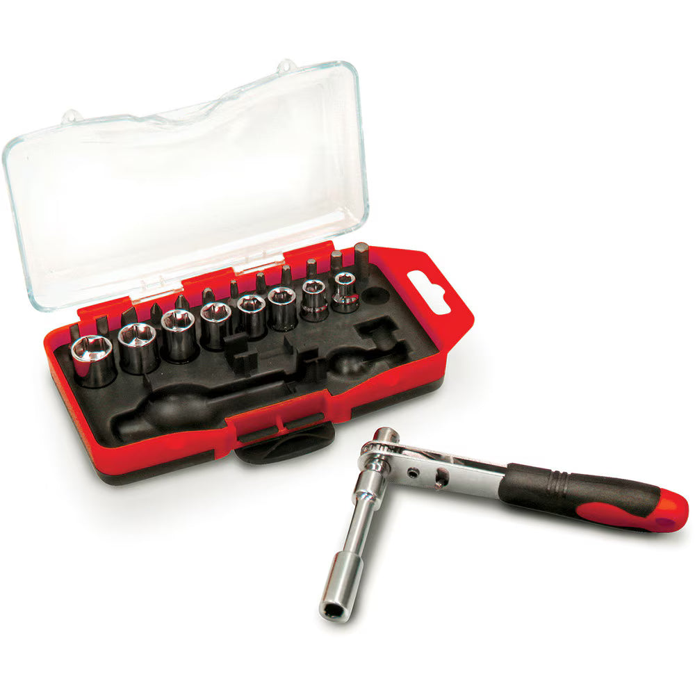23-Piece Screwdriver Bit and Socket Set for Power Drills