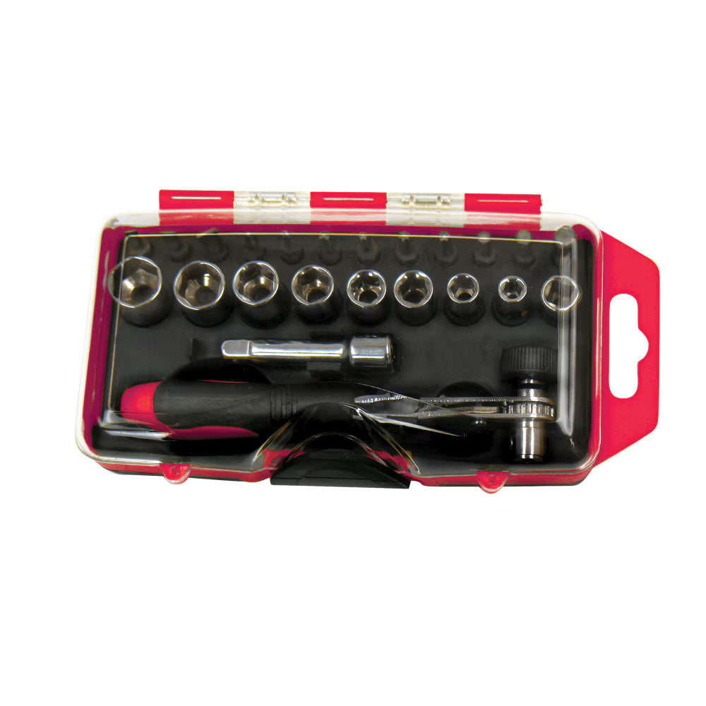 23-Piece Screwdriver Bit and Socket Set for Power Drills
