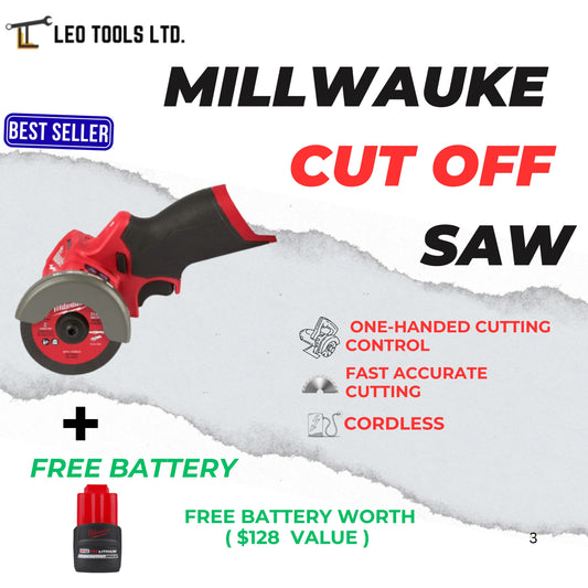 Milwaukee 2522-20 M12 FUEL 12V 3" Lithium-Ion Brushless Cordless Cut Off Saw (Tool Only)
