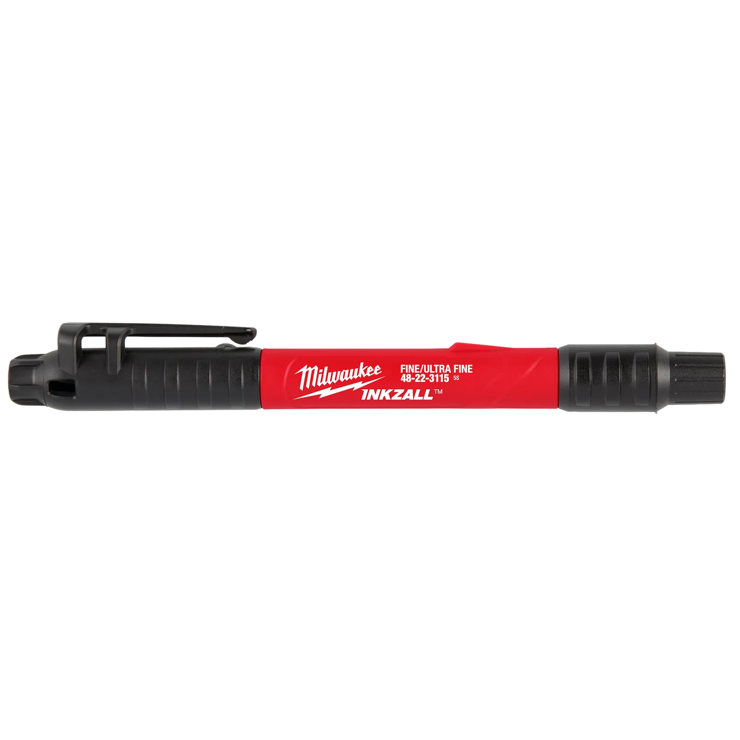 Milwaukee INKZALL™ 48-22-3115 Double Sided Black Jobsite Marker – Ultra Fine & Fine Point