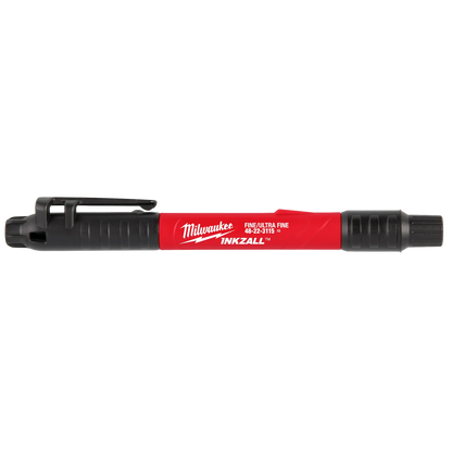 Milwaukee INKZALL™ 48-22-3115 Double Sided Black Jobsite Marker – Ultra Fine & Fine Point