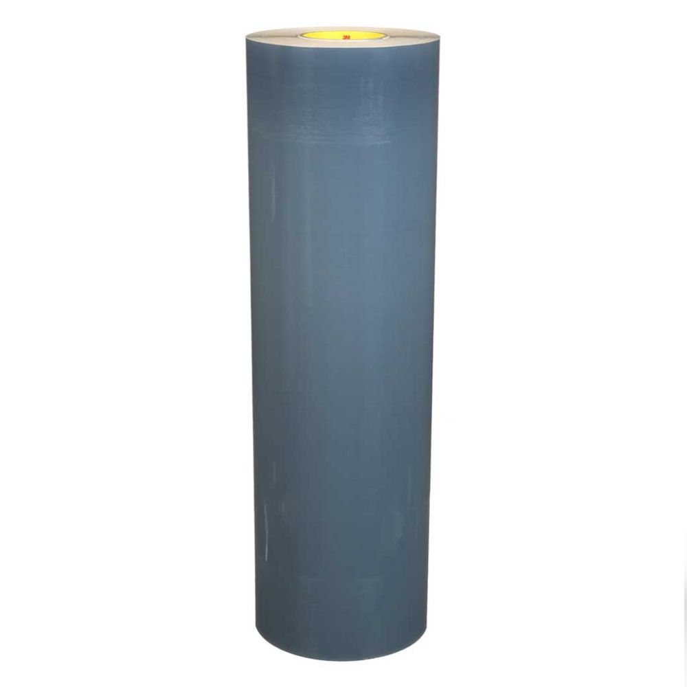 3M Flexomount double coated grey plate mounting tape 411DL roll showing branded core on a white background