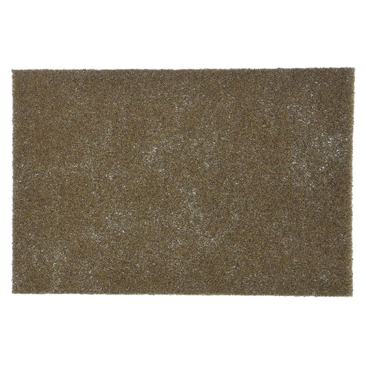 Close-up of 3M Scotch-Brite 7440 tan heavy duty non-woven hand pad 6 x 9 inch showing coarse fibrous texture for aggressive surface preparation stripping and cleaning on metal and wood