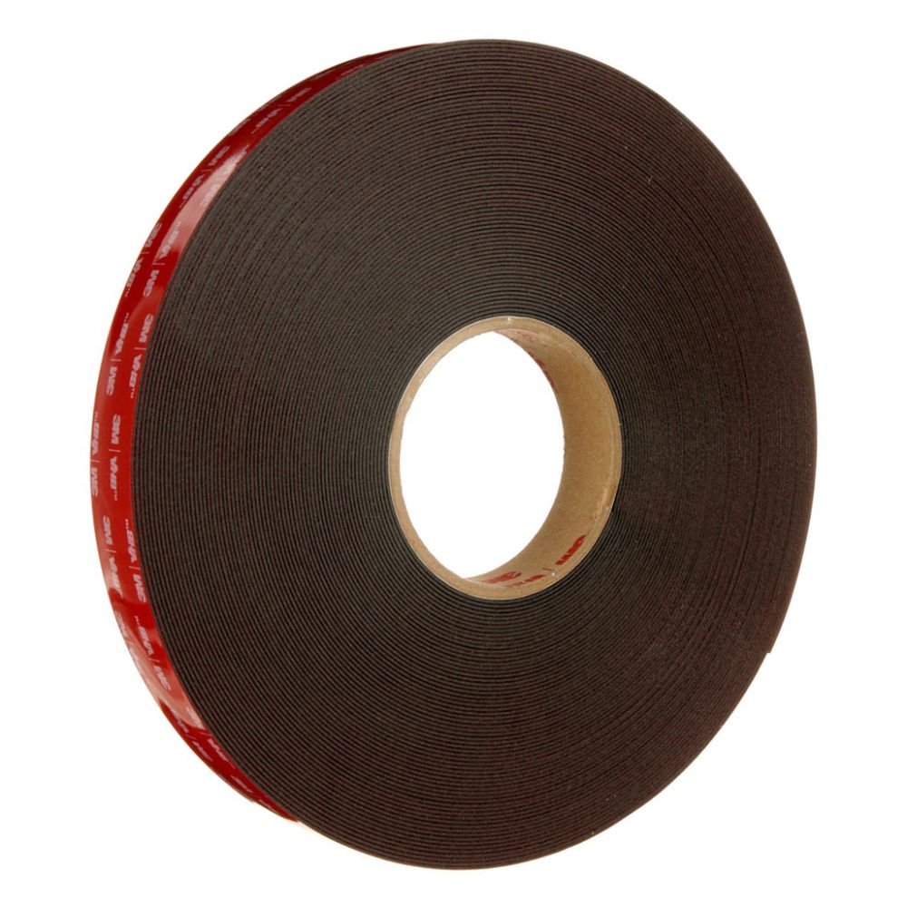3M VHB Black Double-Coated Foam Tape Roll 6mm x 33m 45mil