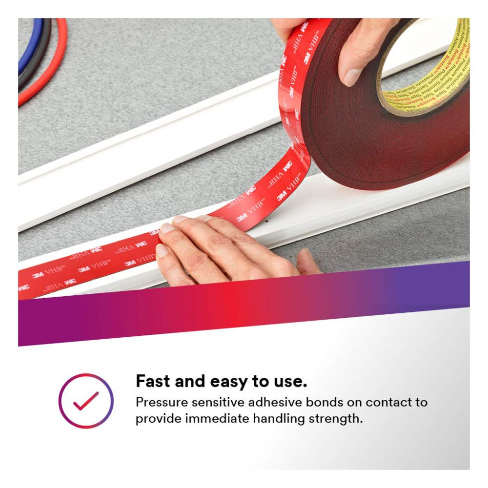 Applying 3M VHB Tape on Surface – Pressure Sensitive Adhesive Bond