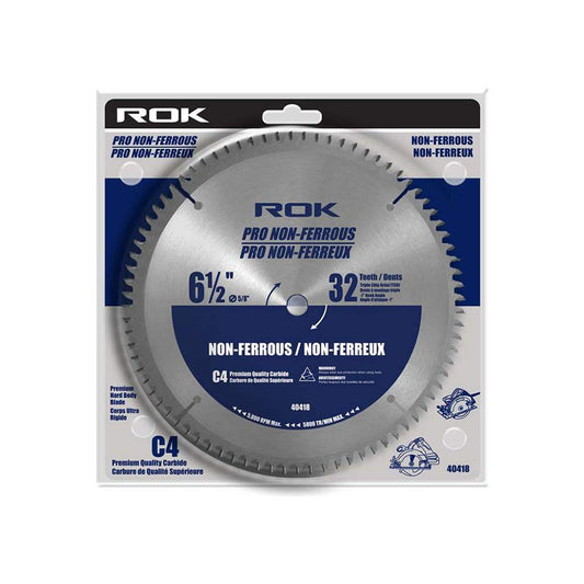 ROK 40418 6-1/2in 32T Pro Non-Ferrous Metal Saw Blade
