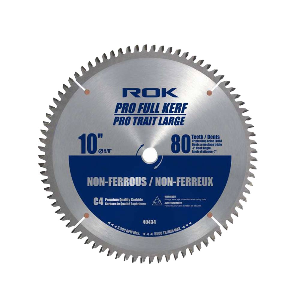 ROK 40434 10in 80T Pro Non-Ferrous Saw Blade