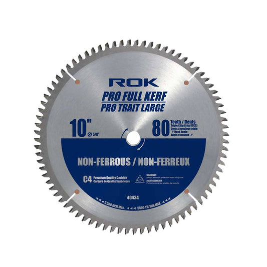 ROK 40434 10in 80T Pro Non-Ferrous Saw Blade
