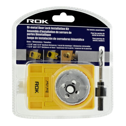 Bi-Metal Door Lock Installation Kit for Wood Doors