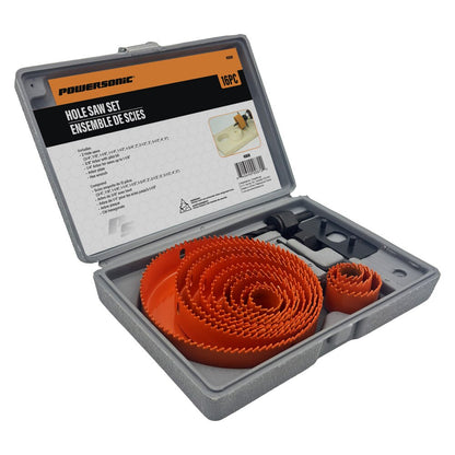 16 Pcs Hole Saw Set | Bi-Metal Hole Cutters with Arbors