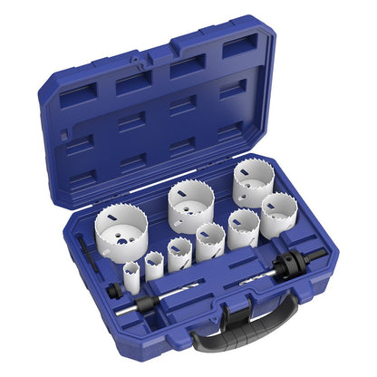 13 Pcs Bi-Metal Hole Saw Set | Hole Cutters with Arbors