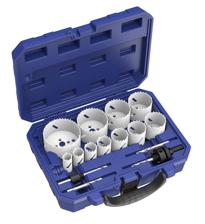 15 Pcs Bi-Metal Hole Saw Set | Hole Cutters with Arbors