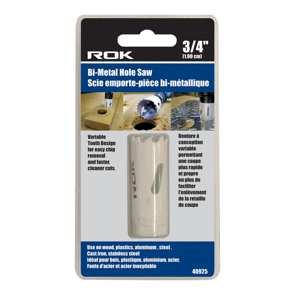 3/4" Bi-Metal Hole Saw for Precise Hole Cutting