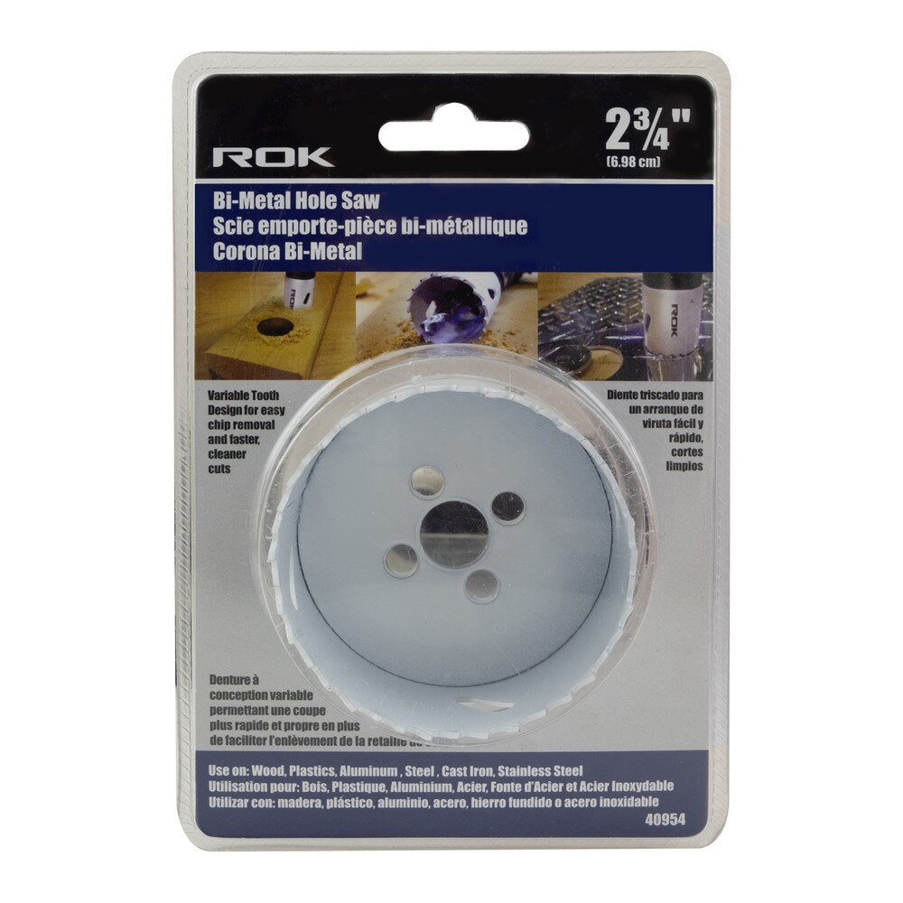 2-3/4" Bi-Metal Hole Saw for Precise Hole Cutting