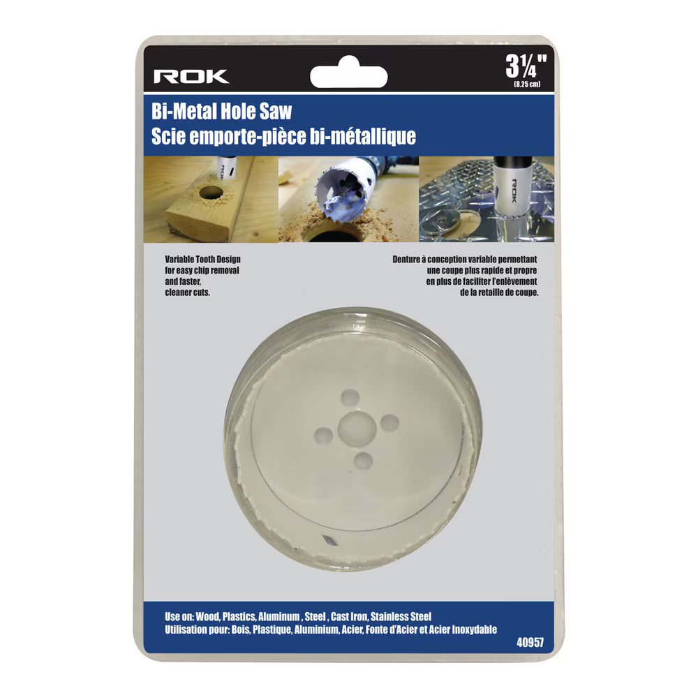 3-1/4" Bi-Metal Hole Saw for Precise Hole Cutting