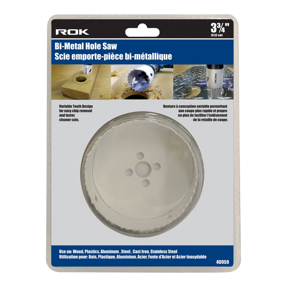 3-3/4" Bi-Metal Hole Saw for Precise Hole Cutting