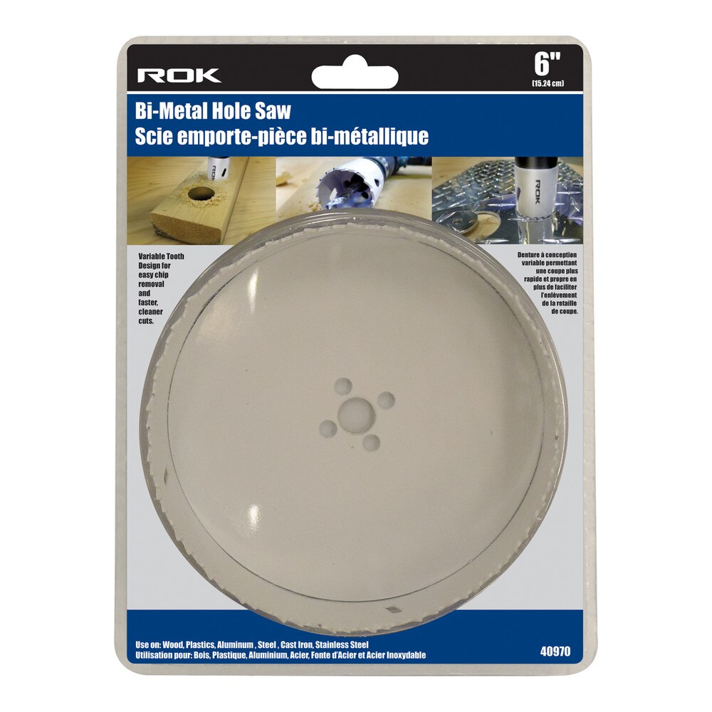 6" Bi-Metal Hole Saw for Large-Diameter Cutting